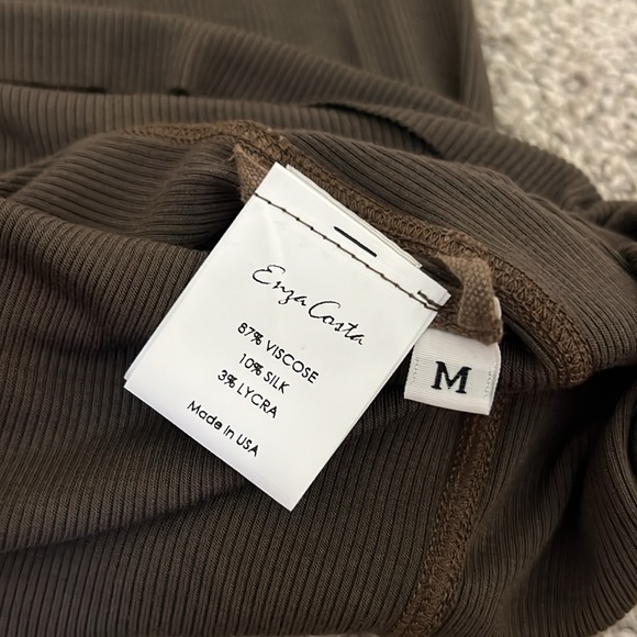 Enza Costa Stretchy Olive Green Dress. Excellent condition. Size M. - Picture 3 of 4